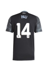 Fotbalové Dres Aston Villa Pau Torres #14 Venkovní Oblečení 2025-26 Krátký Rukáv